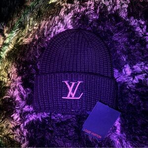 Louis Vuitton Purple Knit Beanie